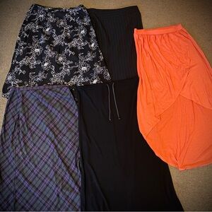 Women’s Plus Size 16 1X Maxi & MIDI Skirts Long Knee Length Formal Causal Comfy